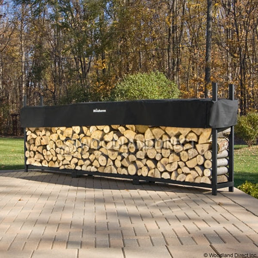 12 Ft Firewood Log Rack with Cover