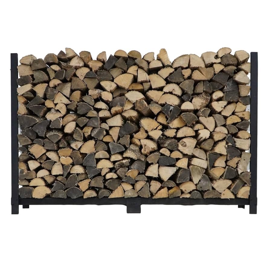 6 Ft Firewood Log Rack with Cover