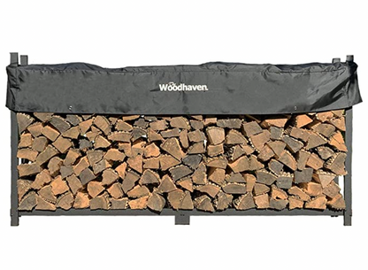 8 Ft Firewood Log Rack with Cover