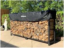 Load image into Gallery viewer, 8 Ft Firewood Log Rack with Cover
