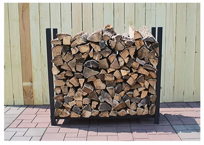 4 Ft Firewood Log Rack with Cover