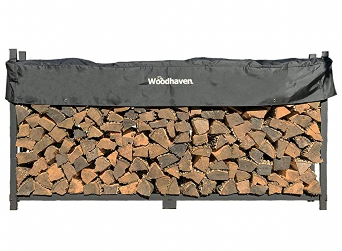 8 Ft Firewood Log Rack with Cover
